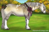 Horse Color:White Spotted Silver Buckskin Onyx Tobiano 