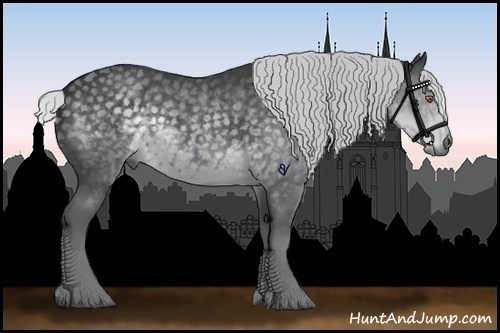 Horse Color:Silver Black Chinchilla 