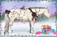 Horse Color:Silver Amber Cream Champagne Pearl Tobiano 