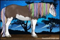 Horse Color:Painted Silver Black Splash