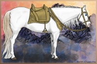 Horse Color:Liver Chestnut Pearl Splash Snowflake Varnish