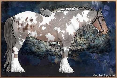 Horse Color:White Spotted Liver Chestnut Varnish