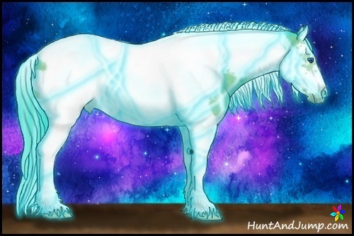 Horse Color:Thunderstruck Watercolor Bay Splash Tobiano Frame Rabicano 