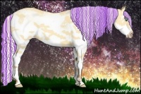 Horse Color:Painted White Spotted Silver Amber Champagne Dun Splash 