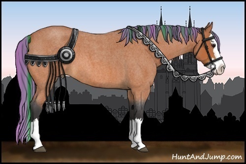 Horse Color:Painted Bay Roan Splash