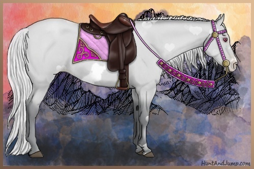 Horse Color:Silver Blue Chinchilla Roan Pearl Frame 