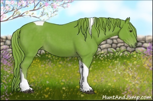 Horse Color:Watercolor Liver Chestnut Tobiano 