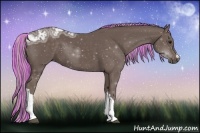 Horse Color:Painted Silver Black Ice 