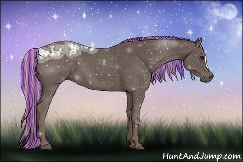 Horse Color:Painted Silver Black Ice 