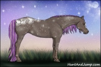 Horse Color:Painted Silver Black Ice 