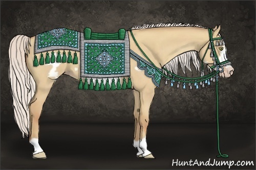 Horse Color:Silver Classic Champagne Roan Dun Frame