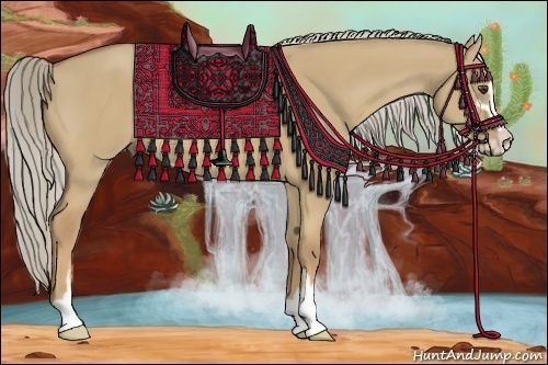 Horse Color:Palomino Dun Sabino 