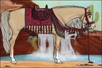 Horse Color:Palomino Dun Sabino 