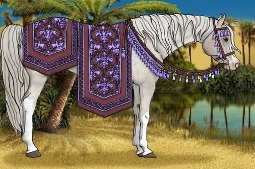 Horse Color:Chocolate Palomino Roan Varnish
