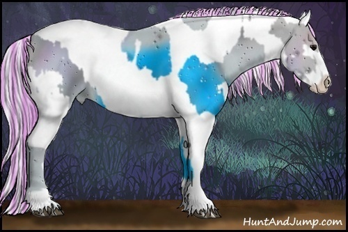 Horse Color:ERROR: UNKNOWN ANOMALY and Painted Silver Grullo Roan Snowdrop Pearl Splash Blanket Rabicano Brindle