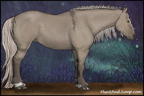 Horse Color:Silver Grullo Sabino 