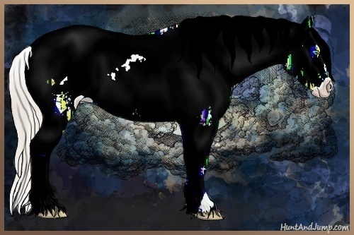 Horse Color:Chocolate Palomino Ice Pearl Varnish 