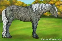 Horse Color:Watercolor Silver Black Ice Pearl Sabino