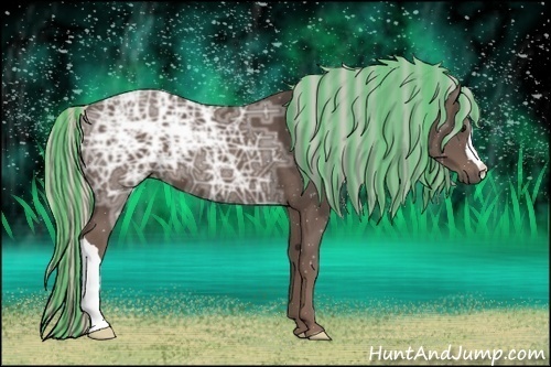 Horse Color:Painted Silver Black Ice