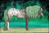 Horse Color:Painted Silver Black Ice 