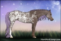 Horse Color:Painted Silver Black Ice 