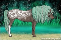 Horse Color:Painted Silver Black Ice 