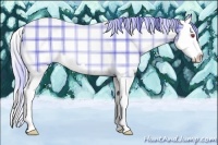 Horse Color:Plaid  Liver Chestnut Chinchilla Splash 