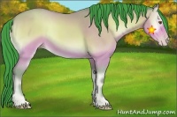 Horse Color:Watercolor Amber Champagne Onyx Sabino