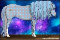 Horse Color:Watercolor Plaid Black