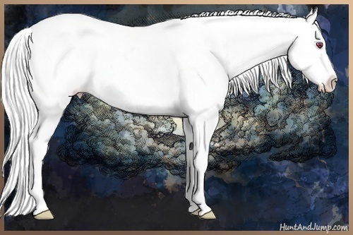 Horse Color:White Spotted Red Onyx Chinchilla Pearl Splash 