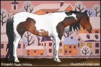 Horse Color:Brown Tobiano Rabicano