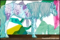 Horse Color:Thunderstruck Watercolor White Spotted Silver Black Ice 