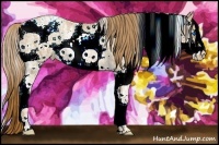Horse Color:Chestnut Ice Pearl Sabino Splash Rabicano 