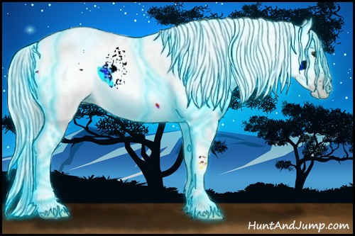 Horse Color:Gray Thunderstruck White Spotted Classic Cream Champagne Onyx Tobiano 