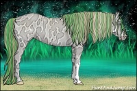 Horse Color:Painted Perlino Ice Onyx 