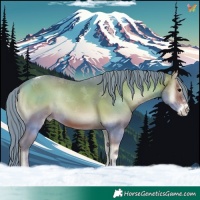 Horse Color:Watercolor Brown Onyx Sabino Tobiano 