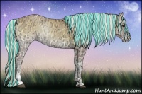 Horse Color:Painted Silver Buckskin Ice Onyx and Painted Silver Buckskin Ice Onyx