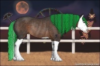 Horse Color:Painted Liver Chestnut Splash Rabicano 