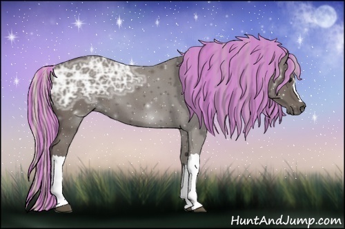 Horse Color:Painted Silver Blue Ice Roan