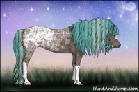 Horse Color:Painted Silver Black Ice 
