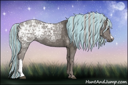 Horse Color:Painted Silver Black Ice 