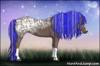Horse Color:Painted Silver Black Ice 