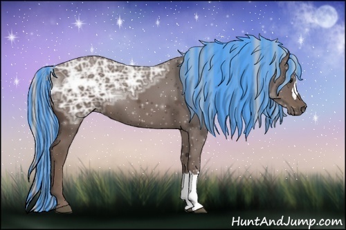 Horse Color:Painted Silver Black Ice 