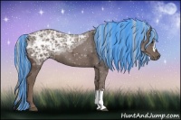 Horse Color:Painted Silver Black Ice 