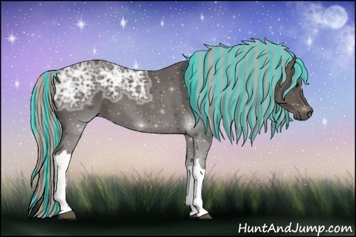 Horse Color:Painted Silver Black Ice