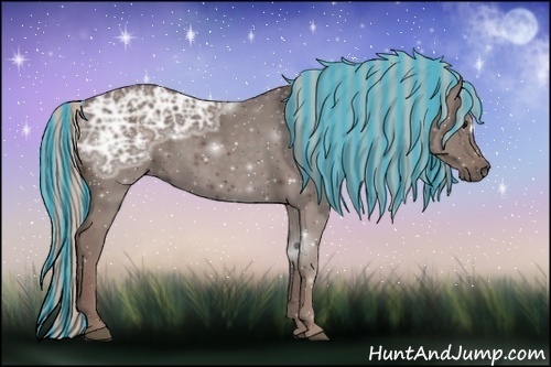 Horse Color:Painted Silver Black Ice