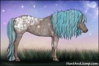 Horse Color:Painted Silver Black Ice 