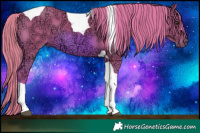 Horse Color:Watercolor Chestnut Ice Tobiano 