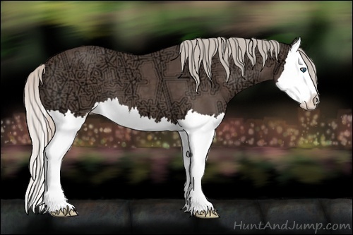 Horse Color:Silver Black Ice Splash 