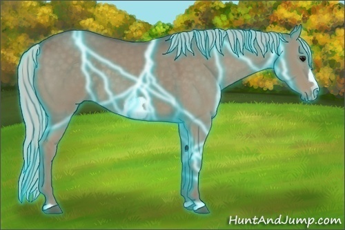 Horse Color:Thunderstruck Silver Smoky Grullo Frame 